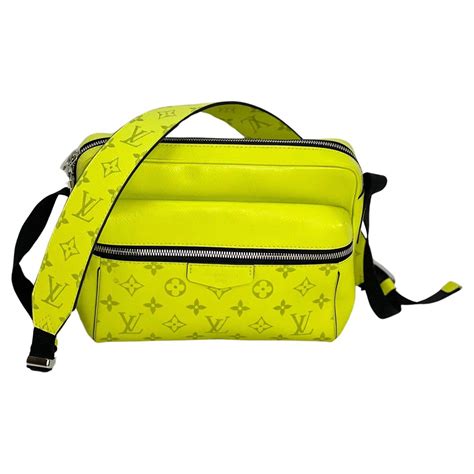 LOUIS VUITTON Taiga Outdoor Messenger Yellow Bag 